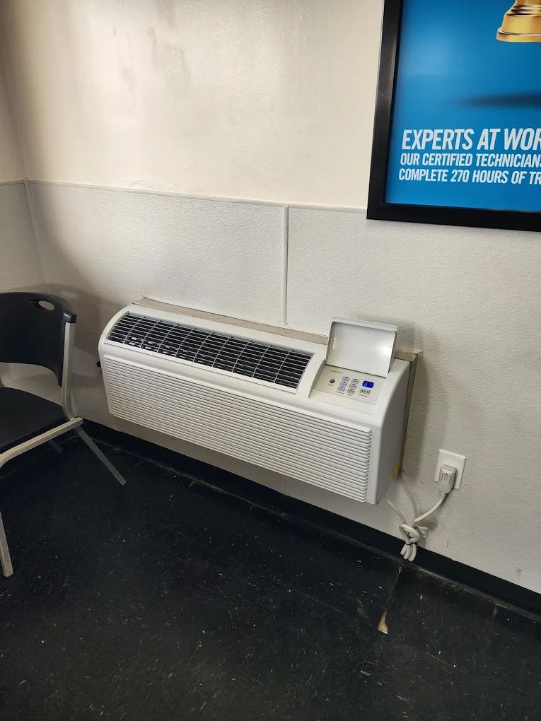 Through-wall PTAC unit installed by JHC Services in a commercial space
